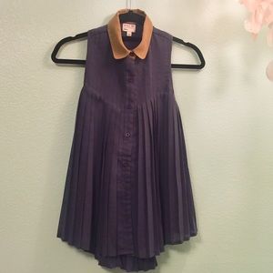 Rvca Racerback pleated Top.